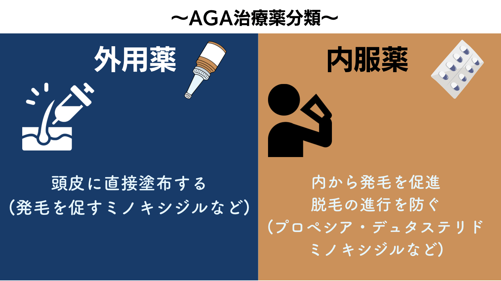 AGA治療薬の分類